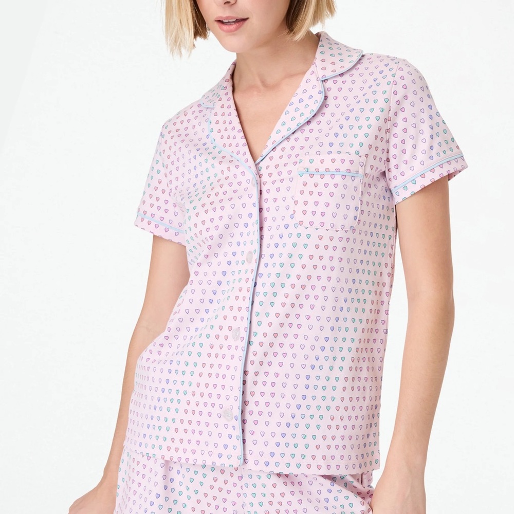 Roller Rabbit Disco Hearts Polo Pajamas